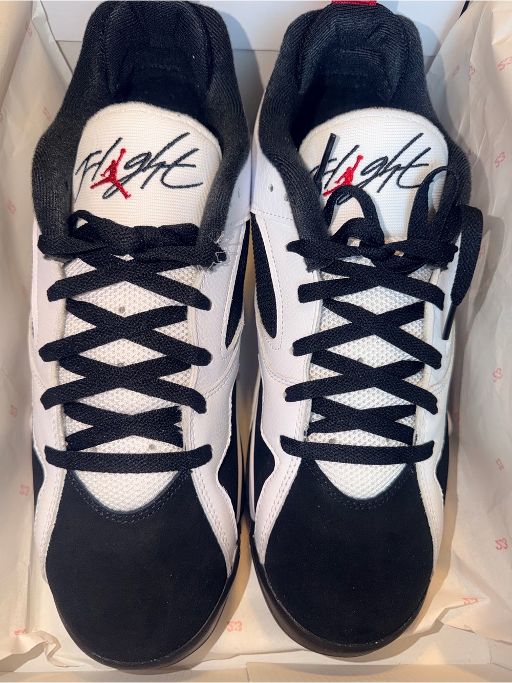 Air Jordan Men/Women MVP ‘92 Black/White/Red Low-Top Sneakers